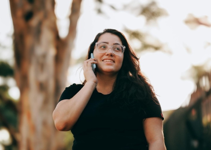 Woman on a phone